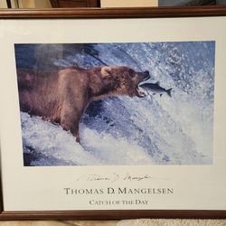 Thomas Mangelson framed lithograph 