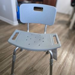 Aluminum Knockdown Shower Chair with Back