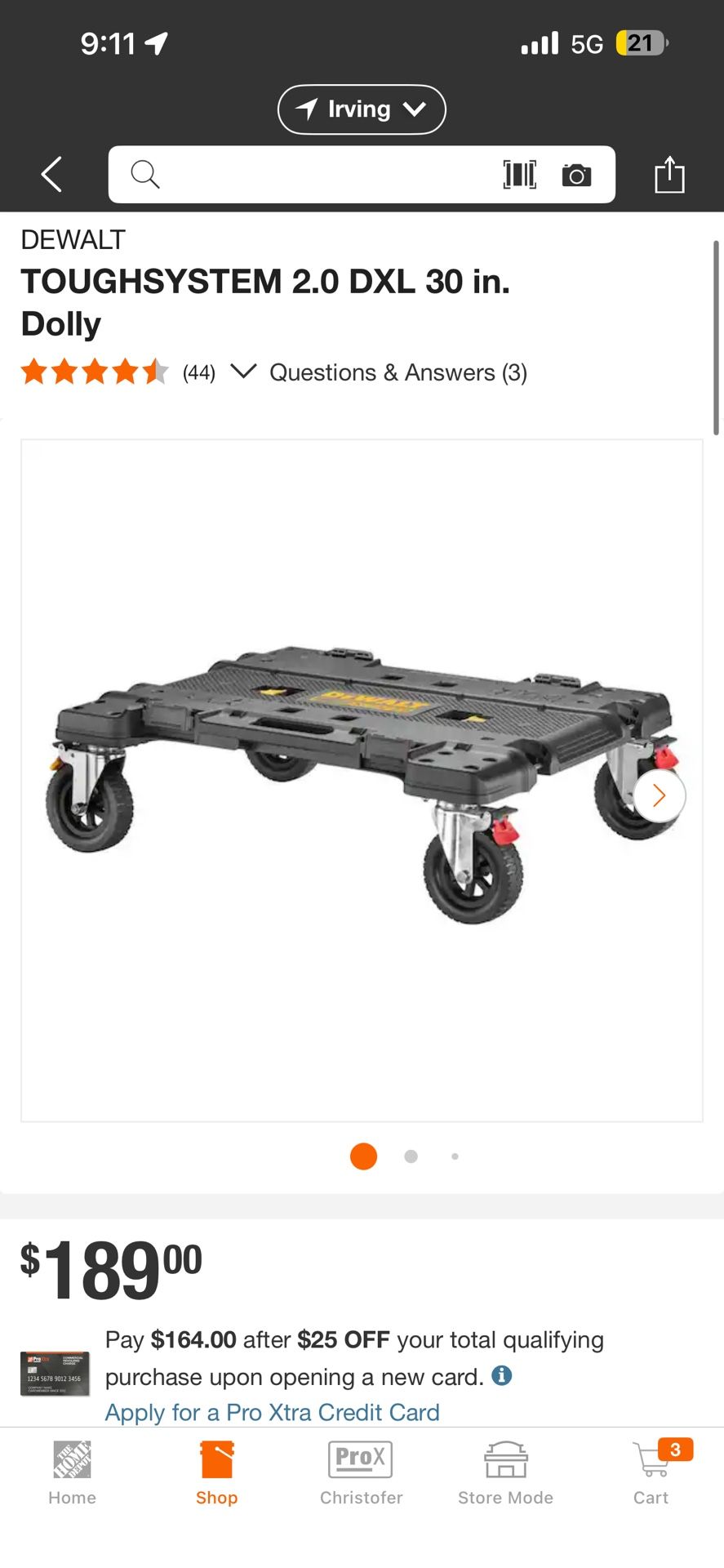 🟧🛞 DEWALT ToughSystem 2.0 DXL 30” Heavy-Duty Dolly — BRAND NEW! 🛞🟧