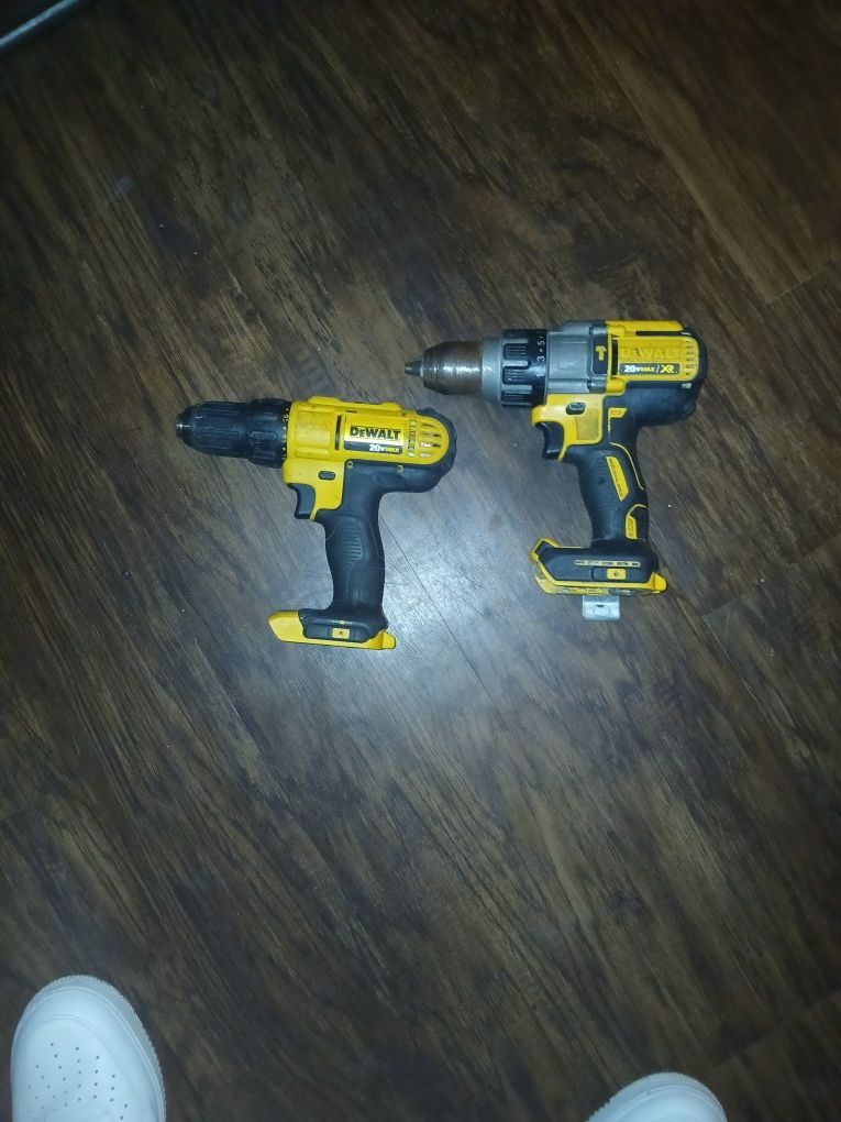 2 Dewalt Drills