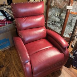 Red leather Recliner