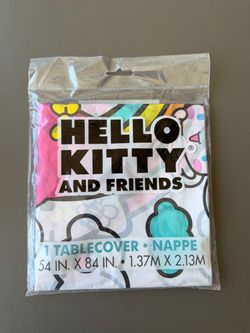 Hello kitty table cover