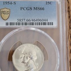 1954 S Washington Quarter