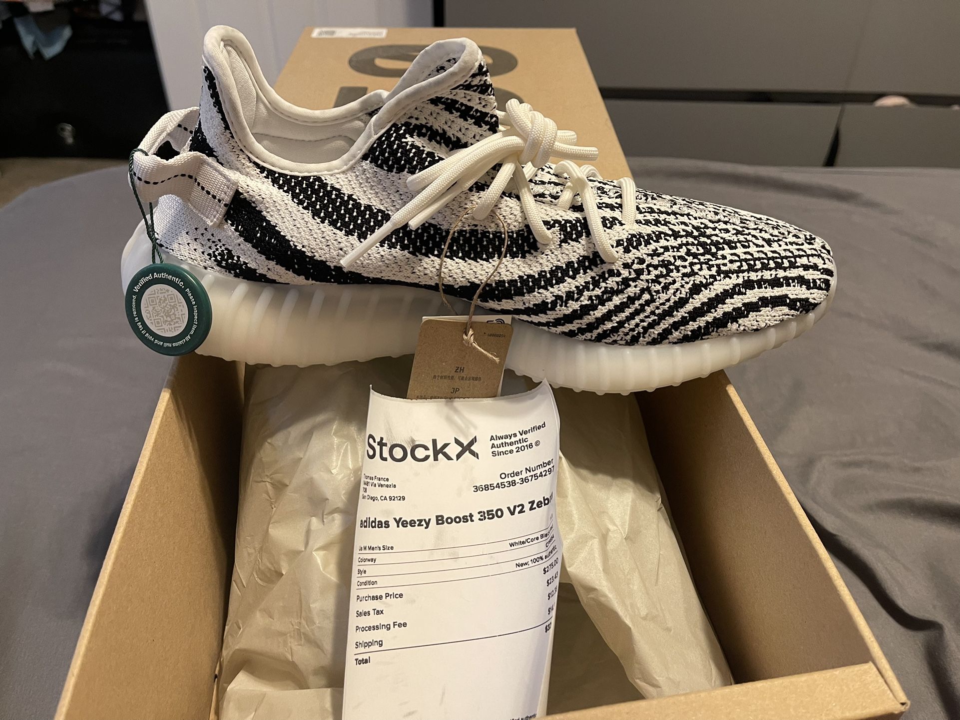 Adidas Yeezy Boost 350 V2 Size Brand New