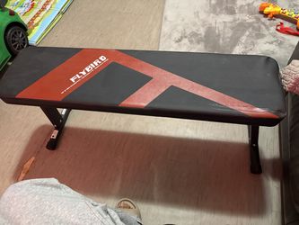 FLYBIRD Flat Bench, Foldable Flat Weight Bench Easy Assembly for Strength Training Bench Press, 600/1000 LBS 2 Versions