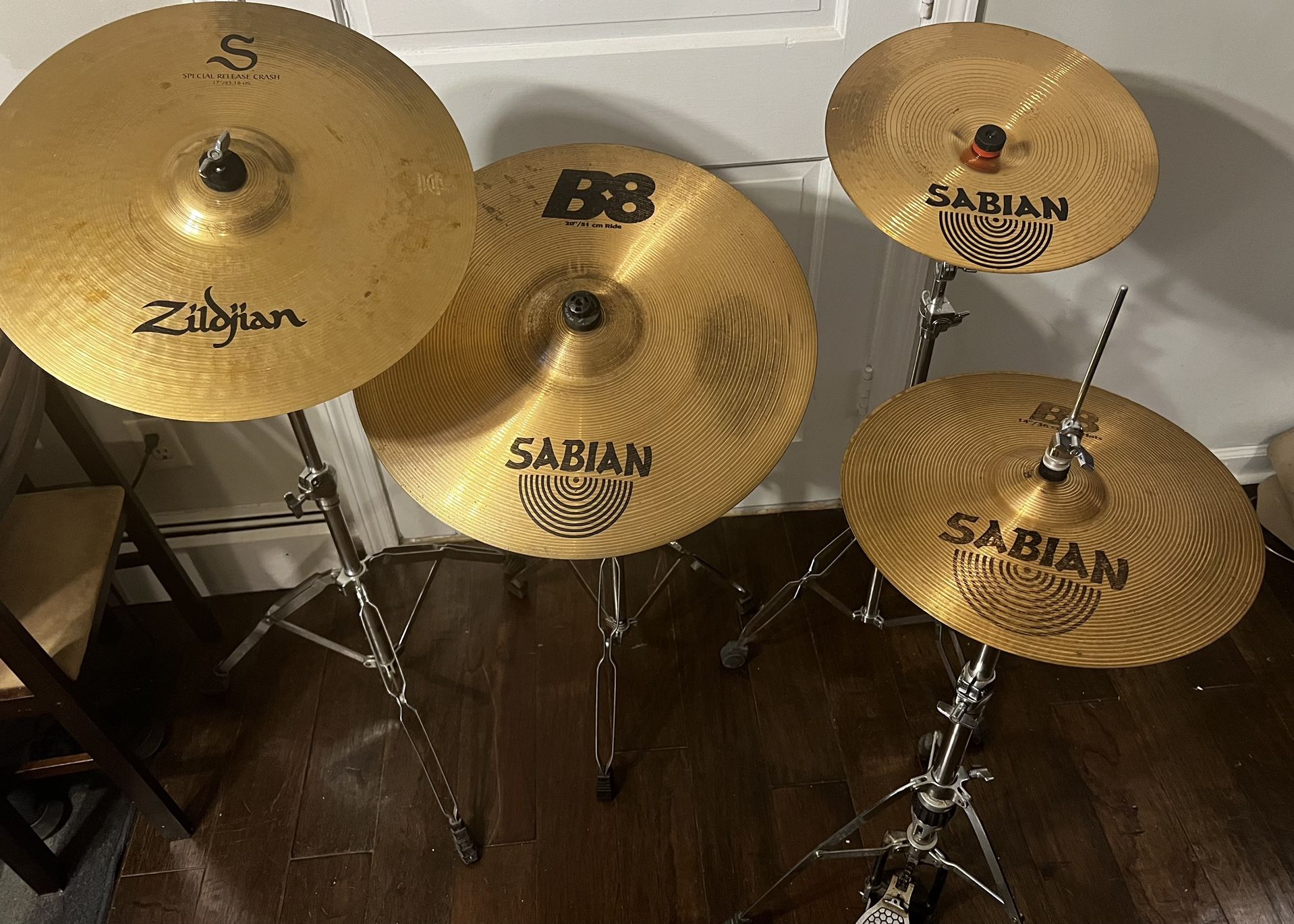 Ziljian, Sabina And Meinl Cymbals And Stands Everything In Pictures Is Included 