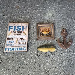 Lake/Fishing Home Decor.  Wall Art.