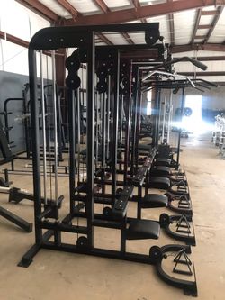 Lat pull with low row