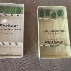 8 Glass Cocktail Picks