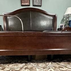 Free California King bed Frame. Will Take To Dump Sunday If Not Given Away