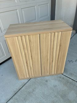 Fluted Cabinet with Storage