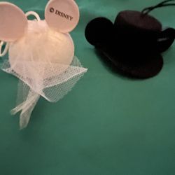 New In Box - Walt Disney World Bride And Groom Ornaments 