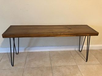Modern Rustic solid wood bench