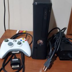 Xbox 360 Slim Console Bundle (Original power supply, HDMI cable, and a wireless controller)