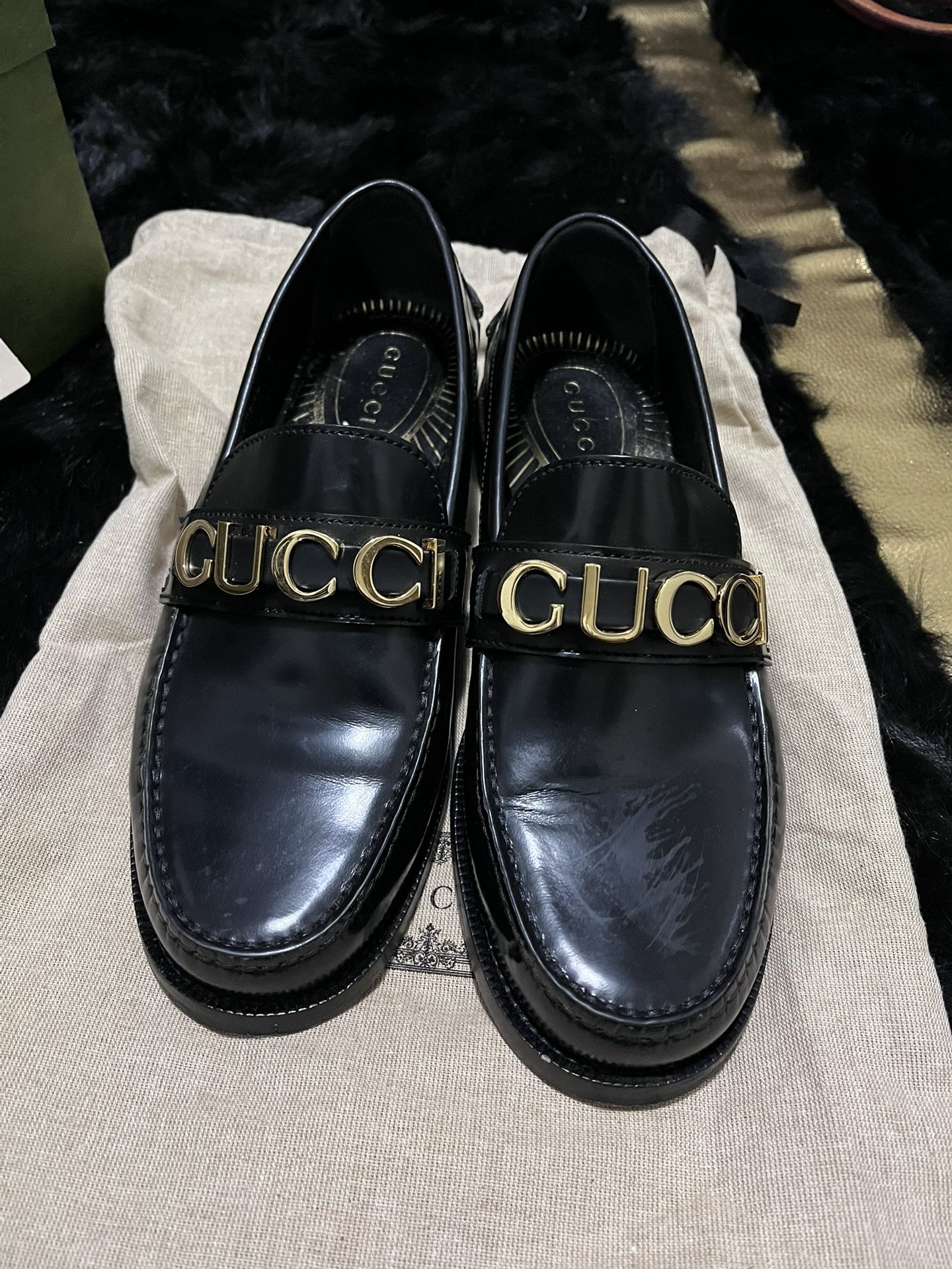 Gucci men’s leather loafers 