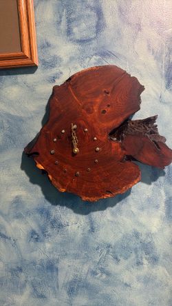 Mesquite Burlwood Clock