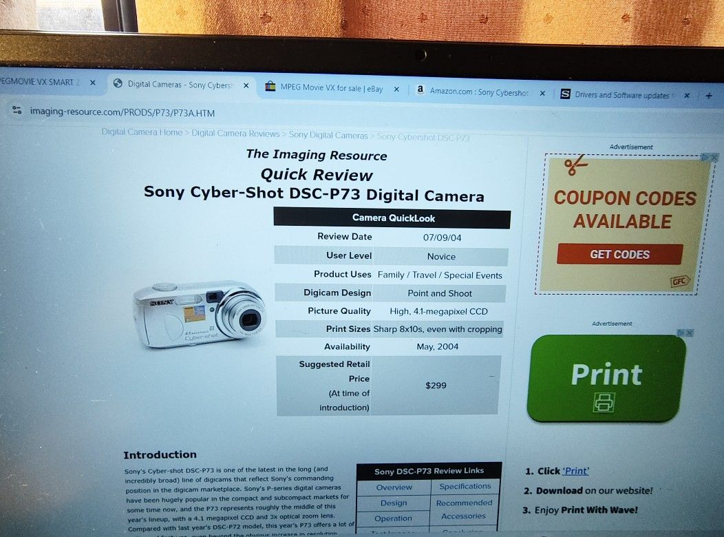 Sony Cyber-Shot FSC-P73