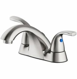 Seasons® Anchor Point™ Two Handle Bath Faucet With Quick Install Pop Up Brushe