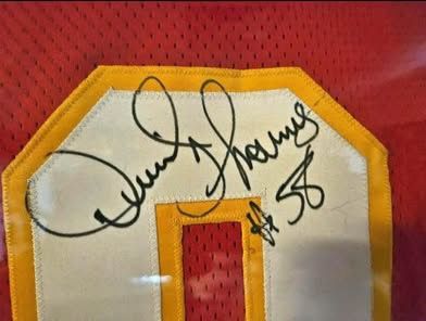Derrick Thomas Autographed Jersey w/COA - Framed
