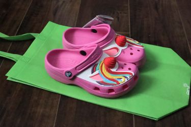 Unicorn Crocs Size J2