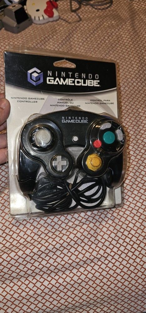 Nintendo Gamecube Black Controller In Blister Pack RARE