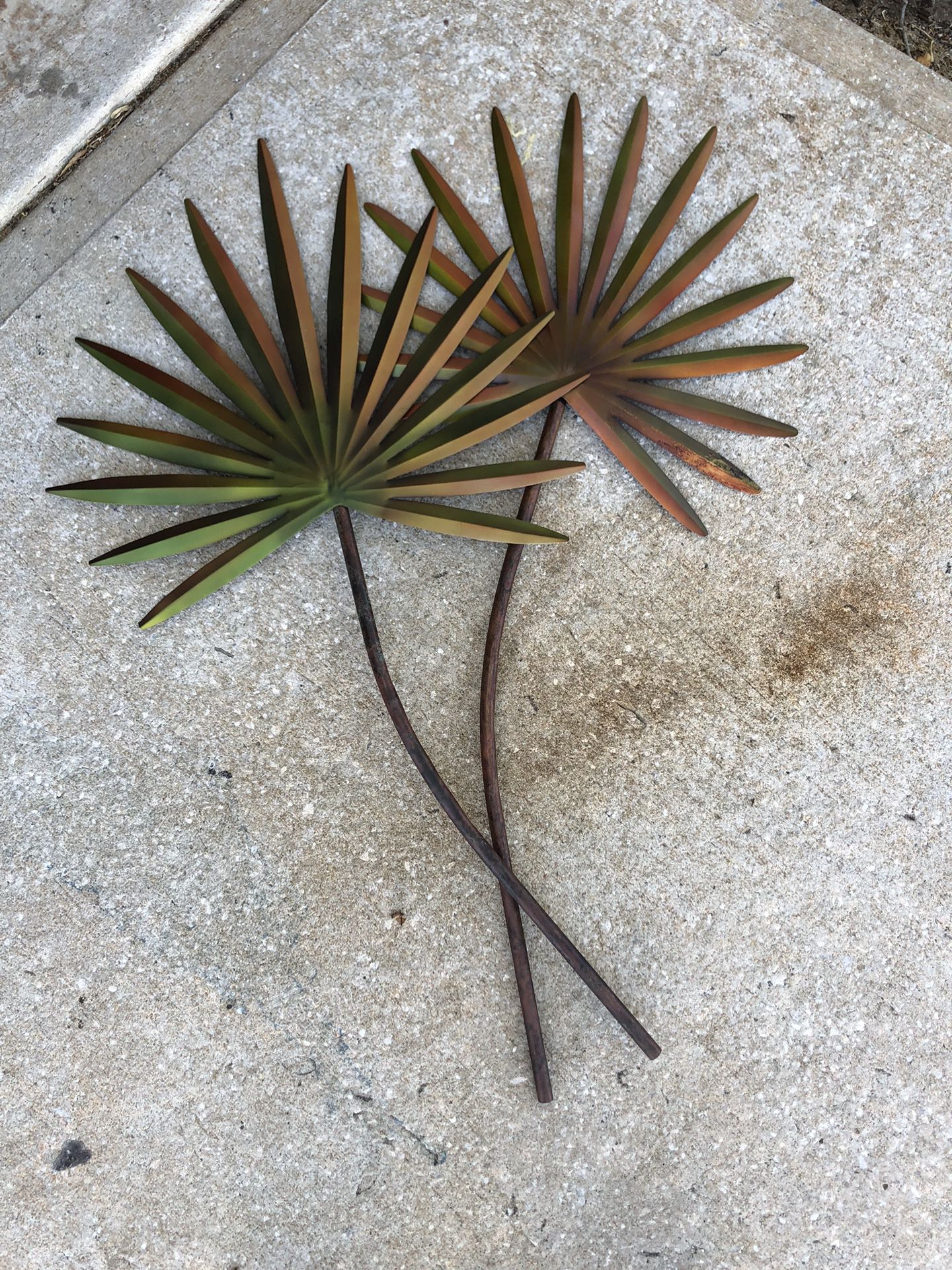 Metal Palm Leaves