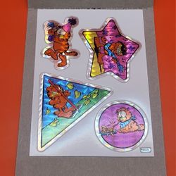Vintage Garfield Vending Machine Prism Sticker