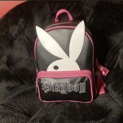 Pink And Black Playboy Backpack 