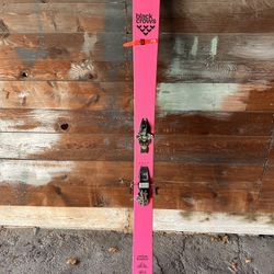 Skis With AT Bindings- And Black Diamond Skins