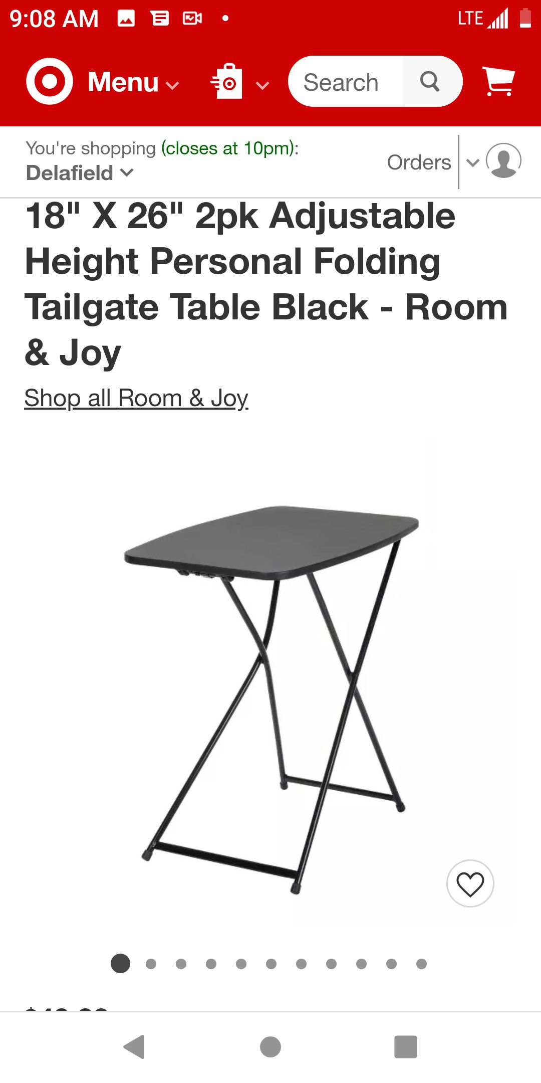 Photo Fold up adjustable Tailgate table