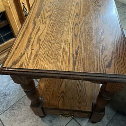 Solid Oak Side Tables