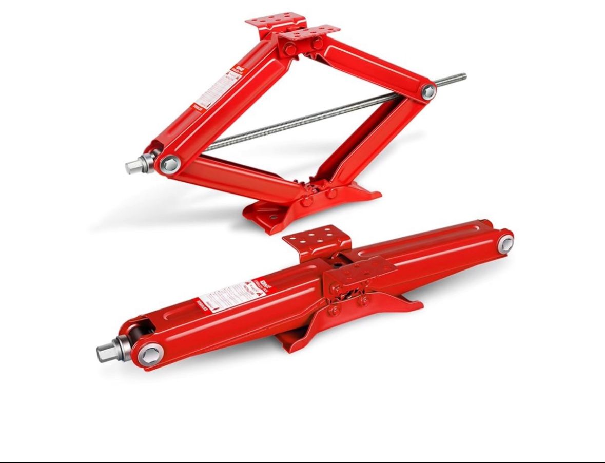 RV Trailer Stabilizer Leveling Scissor Jacks with Speed Crank Handle