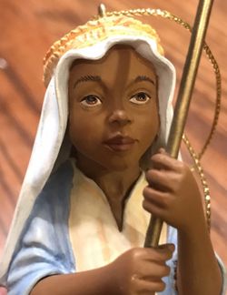 Thomas Blackshear The Little Shepherd  Ornament  EBONY VISIONS ANNUAL Christmas Ornament 2004