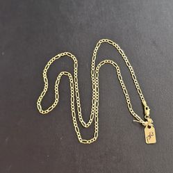 14k Gold Necklace 22 Inch