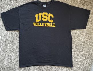 USC Volleyball black & yellow cotton VINTAGE shirt (Size XL)