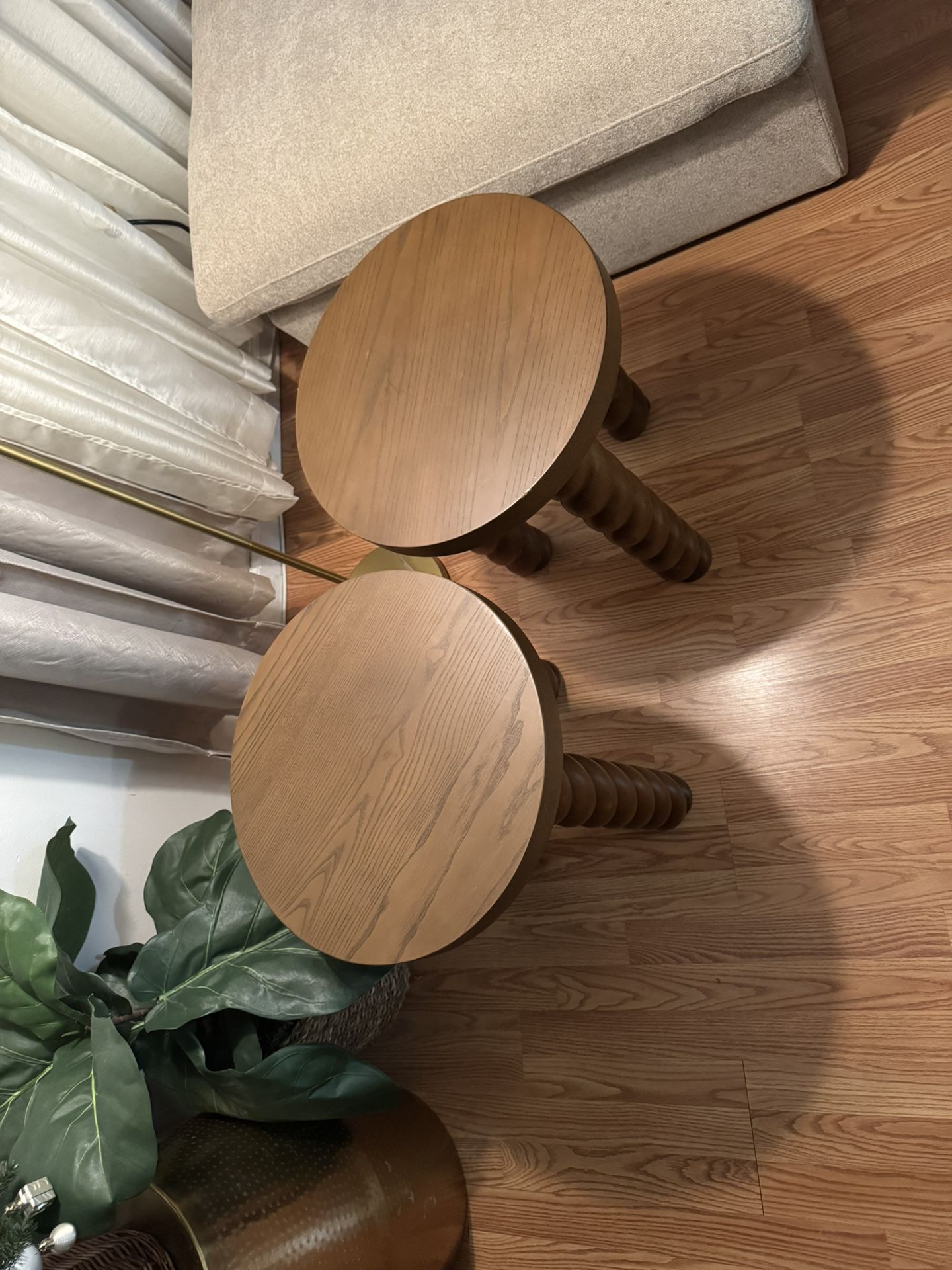 Braided Accent Table Walnut - Threshold™ designed with Studio McGee