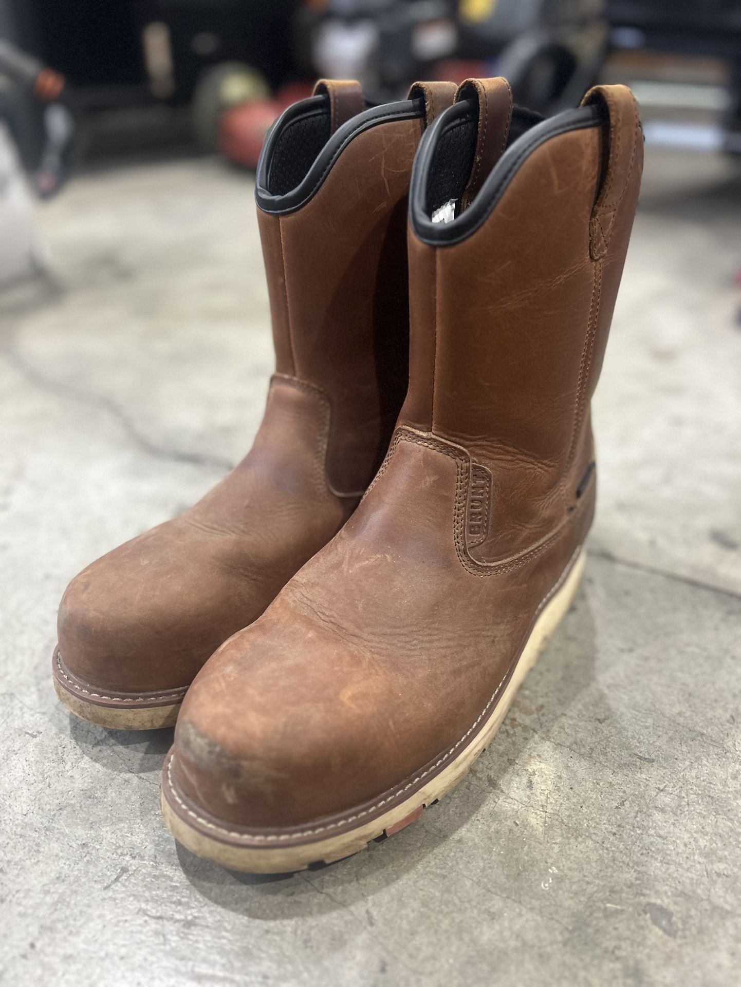 Brunt Waterproof Slide On Boots Men’s
