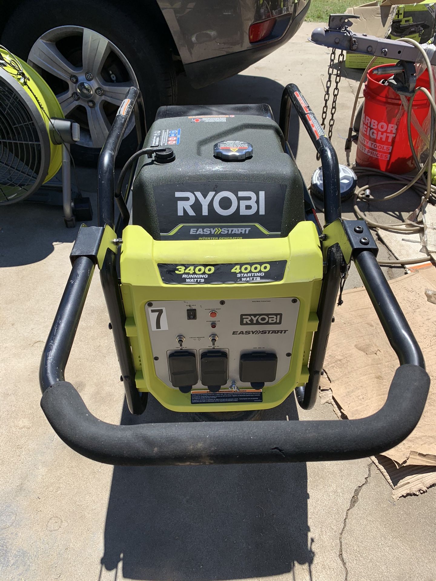 Ryobi 4000 watt gasoline powered digital inverter generator