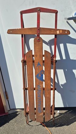 Vintage Challenger Wooden Sled