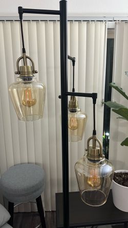 Industrial 3-Light Tree Floor Lamp