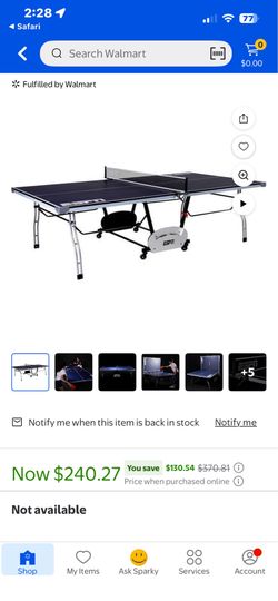 Ping pong table