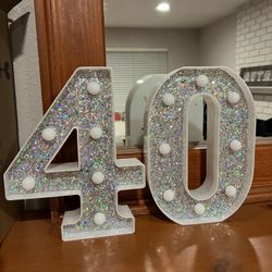 Light Up Marquee Numbers - 40