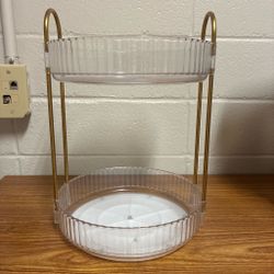 Rotating makeup organizer