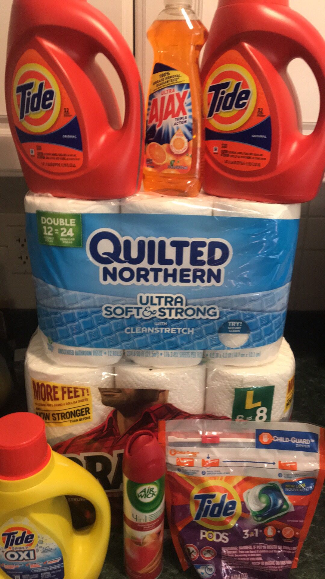 Large tide 50 oz laundry detergents household bundles ๐ธ๐ธ