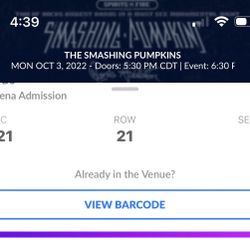 Smashing Pumpkins Toyota Center Tonight 