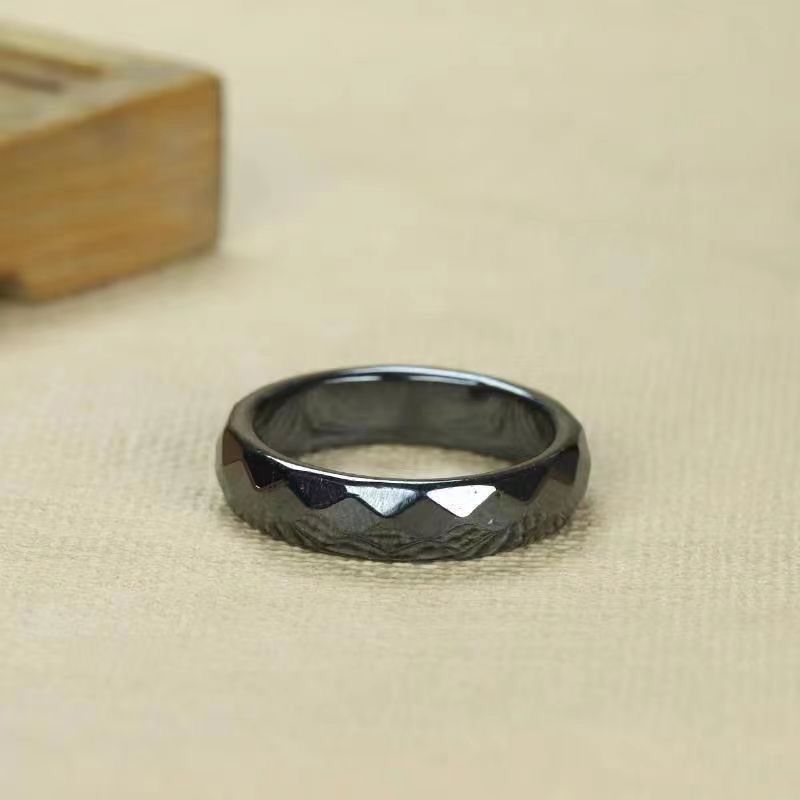 Terahertz prism ring men's and women's ice plain ring ring melting ice jade burn fat and purify blood