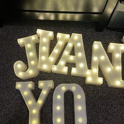 LED Letters Decoration 