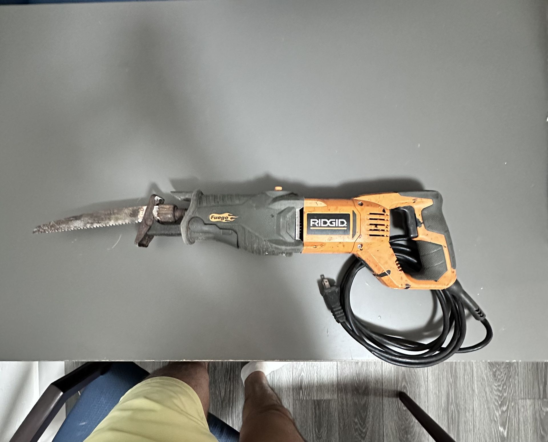 Ridgid R3002 Fuego 10 Amp Corded Orbital Reciprocating Saw and Soft Carry Case