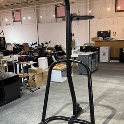 #FA022405 Steel Heavy Punching Bag Stand Workout Equipment for Kickboxing, Boxing, and MMA Training with 3 Plate Pegs and 100 Pound Capacity