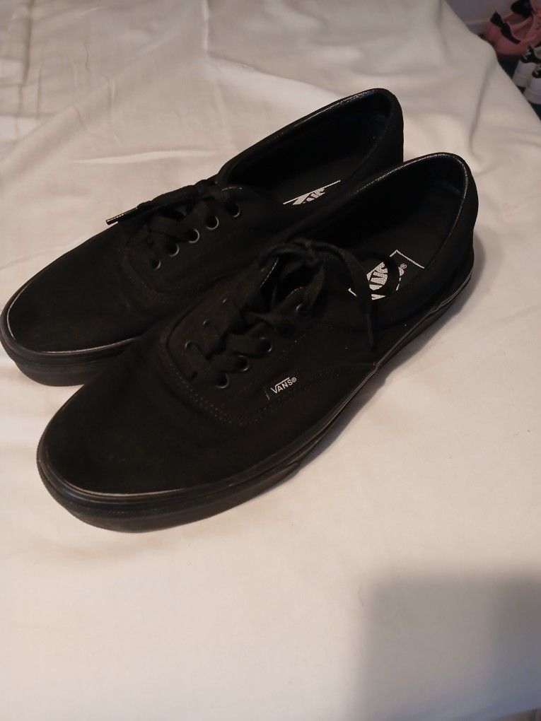Black Vans Size 10.5 Mens